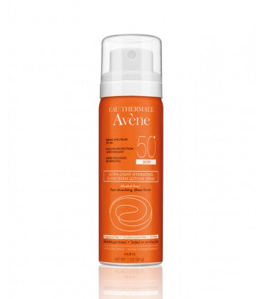 Avene Ultra-Light Hydrating Sunscreen Lotion Spray SPF 50+ Body - 1 oz.