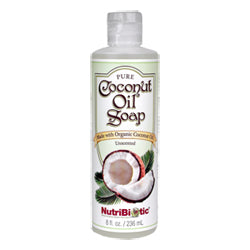 NutriBiotic Pure Coconut Oil Soap, Unscented 8 oz.